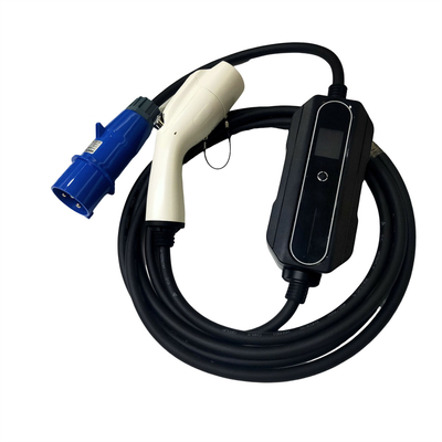 32A 7KW Adjustable GB / T20234 AC EV Pengisi Daya Portabel Untuk Tipe Standar Internasional 2