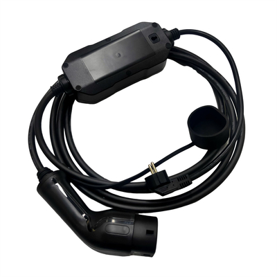 IEC62196 Standar 2.1 Schuko Charging Plug Pengisi Daya Portabel EV Dengan Kabel TPU