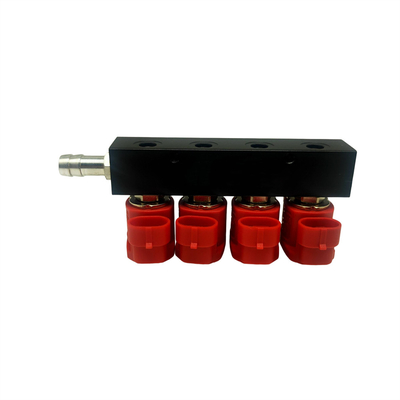 Silinder Nomor 4 Alloy Injector Rail 3 Ohm Untuk Mobil CNG atau LPG