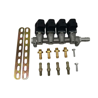 4 Silinder LPG CNG Alloy Injector Dengan Tegangan 12V Dan 2 Ohm Resistance