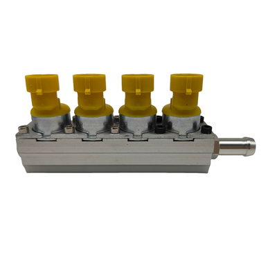 1 Ohm 12V Tegangan 4 Silinder Injeksi Rail untuk peningkatan kinerja mesin