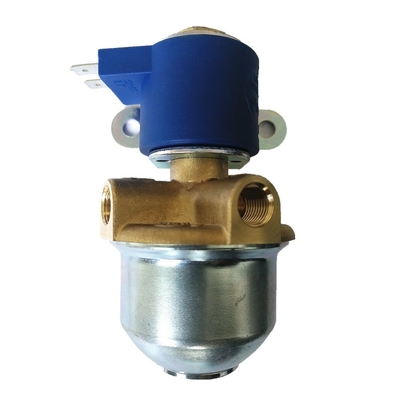 L Shape Channel LPG Autogas Filter CNG Natural Gas Fuel Filter Dengan Solenoid Valve