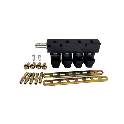 Harga yang bagus 3 Ohm LN-LIG1S LPG CNG Rail Injector Untuk 4 Silinder Otomotif GPL GNV Kit Konversi on line