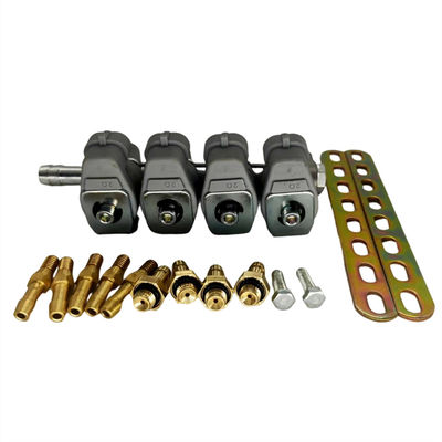 Beli Kit rel injektor CNG injeksi berurutan dengan resistensi 2 Ohm dan bahan aluminium untuk konversi LPG online manufacture