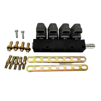 Beli 3 Ohm Injector Harness Rail untuk Black 4 Cylinder CNG atau LPG Vehicles online manufacture