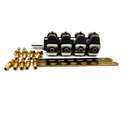 167HZ 2 Ohm Grey Injector Rail LN-LIG1S Untuk Kit Konversi Gas LPG CNG 4 Silinder