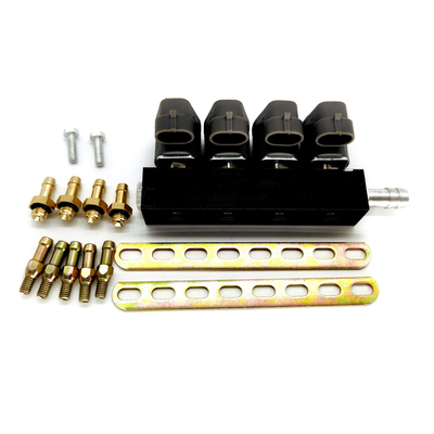 167HZ 2 Ohm Grey Injector Rail LN-LIG1S Untuk Kit Konversi Gas LPG CNG 4 Silinder