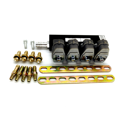 167HZ 2 Ohm Grey Injector Rail LN-LIG1S Untuk Kit Konversi Gas LPG CNG 4 Silinder