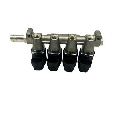 LN-LIG1 Black LPG CNG Multi Cylinder Injector Rail Untuk Mobil Kecepatan Tinggi 3 Ohm