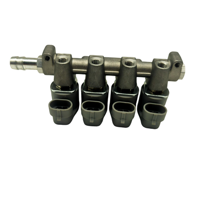 Gray 2 Ohm LN-LIG1 LPG CNG Injector Rail Untuk Injector Otomotif 4 Silinder