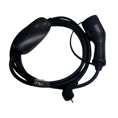 Pengisi Daya Portabel AC 16A Eropa 1 Fase 1.0 EV Tipe 2 IEC62196