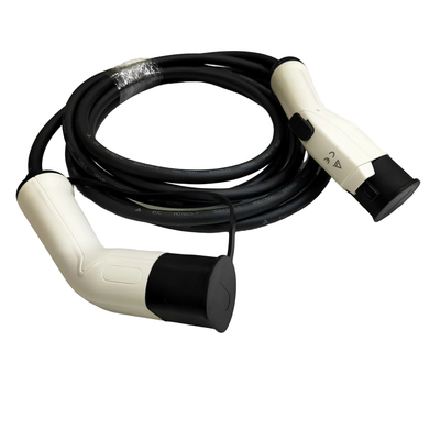 IEC62196 EV Pengisi Daya Portabel 1 Fase 32A Untuk AC 2 Soket Schuko Pengisian Plug