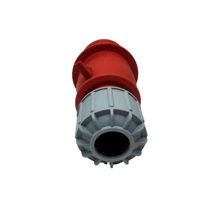LLANO Waterproof 380V-415V CEE Charging Plug 5 Pin 7KW Dengan Konektor Merah