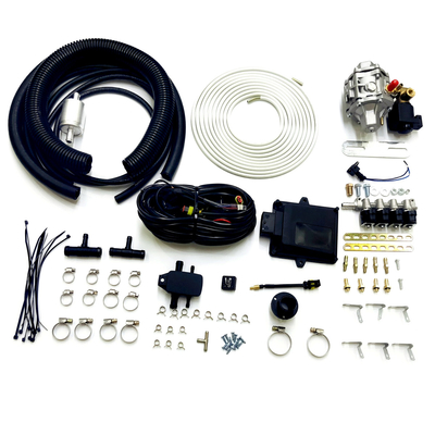 CNG LPG Cars Multipoint Conversion Kits Dengan 48 Pin ECU IG1 Injector Rail AT12 Reducer