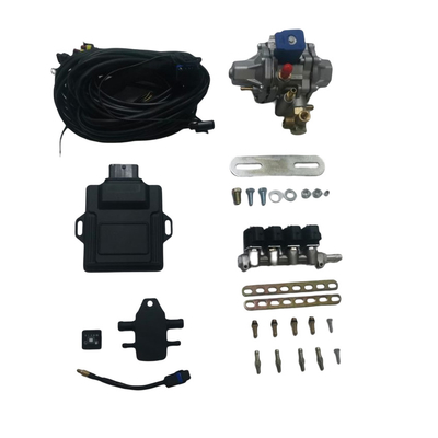 CNG LPG Mini Konversi Kit Mencakup 32 Pin ECU 4 Cylinder Injector Rail LPG CNG Reducer