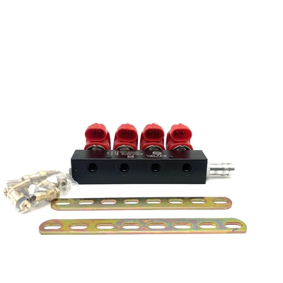 4 Cylinder LVTK04 LPG CNG Injector Rail Untuk Kit Konversi CNG / GPL Untuk Semua Mobil