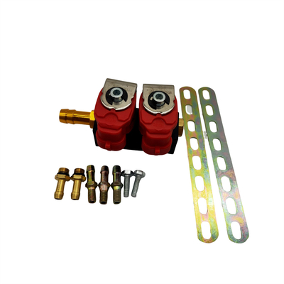 2 Cylinder 3 Ohm LN-VTK02 Injector Rail Untuk Kit Konversi Kendaraan Autogas CNG LPG