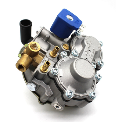 Small Coil Alloy Blue And Silver CNG Pressure Regulator untuk sistem konversi titik tunggal