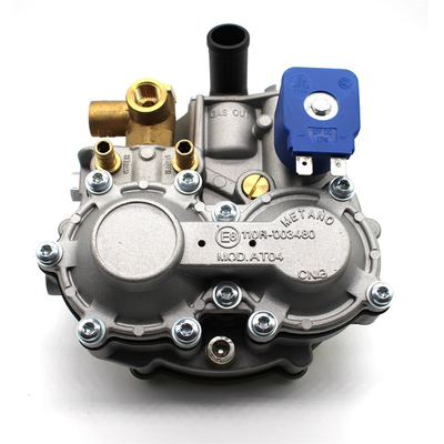 Small Coil Alloy Blue And Silver CNG Pressure Regulator untuk sistem konversi titik tunggal