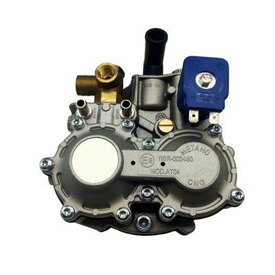 Small Coil Alloy Blue And Silver CNG Pressure Regulator untuk sistem konversi titik tunggal