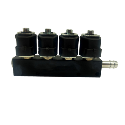 Injektor CNG LPG 12V paduan untuk kendaraan 4 silinder diuji profesional 3 Ohm resistensi