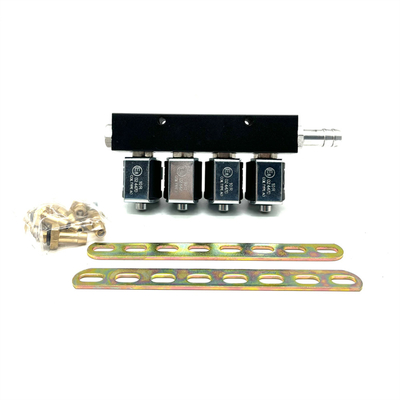 Injektor CNG LPG 12V paduan untuk kendaraan 4 silinder diuji profesional 3 Ohm resistensi