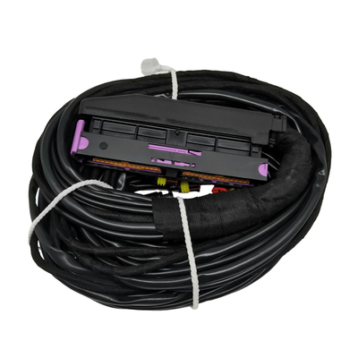 56 Pin ECU Wiring Harness dengan Multiple Connector dan Perlindungan Pipe PVC