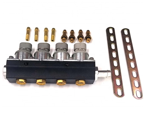 2 Ohm 4 Silinder Liquefied Gas Penyuntik Autogas LPG CNG Fuel Rel Penyuntik