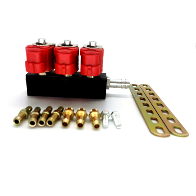 LN-VTK03 3 Cyl LPG CNG Gas Fuel Penyuntik Rel Compressed Natural Gas Penyuntik